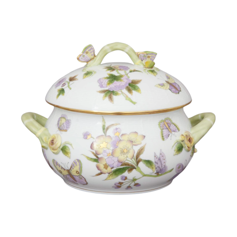 Soup tureen, butterfly knob