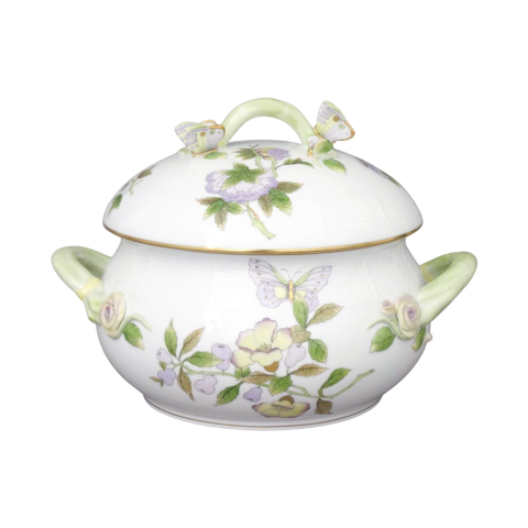 Soup tureen, butterfly knob