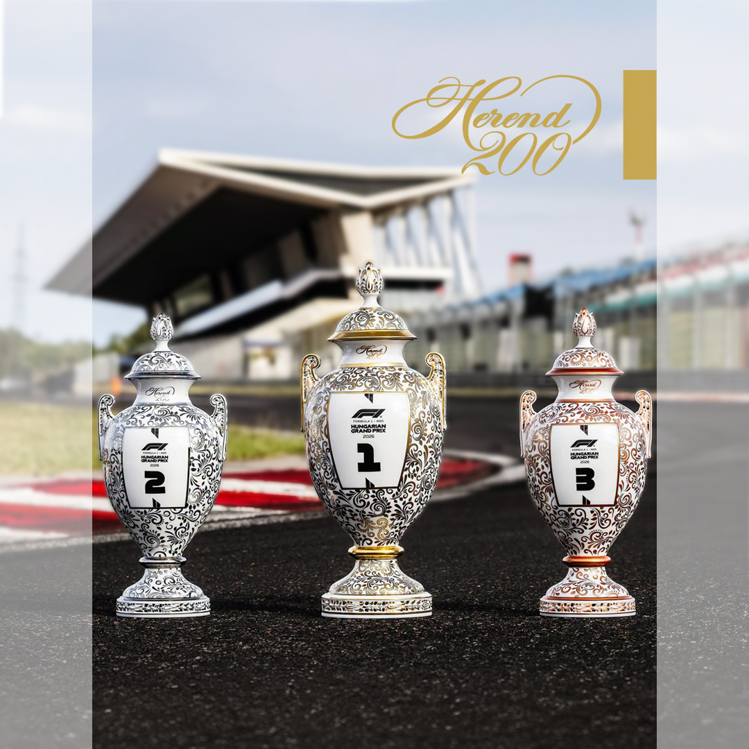 Herend Porcelain Manufactory is again the official prize provider of Formula 1 Hungarian Grand Prix in its anniversary year